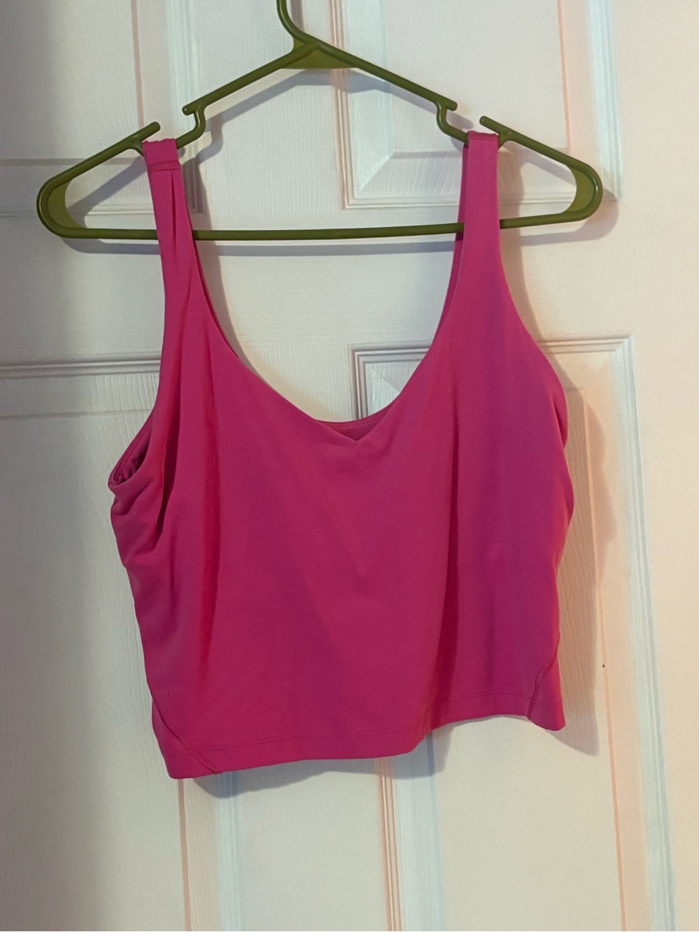 lululemon athletica Bright Pink Scoop-Neck Cropped Tank